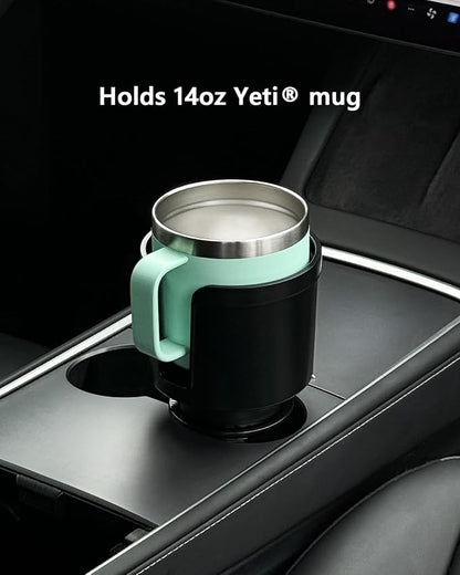 SEVEN SPARTA Car Cup Holder Expander for 32-46oz Large Bottles & Tumblers | Larger Version Fits Yeti 46oz, Hydro Flask & Nalgene, Upgraded Adjustable Offset Base, Fits 3.5"-4" Bottles, Mugs & Tumblers - Image 2
