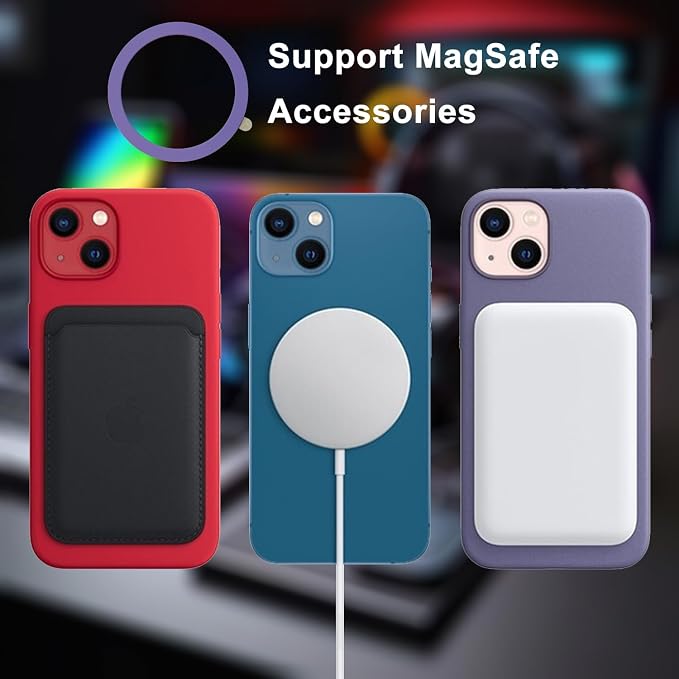 TENOC Universal Metal Ring Sticker, 3Pcs, Light Purple | Compatible with iPhone/Samsung/Android Cellphones, Magnetic Phone Charger/Mount/Holder Conversion - Image 6