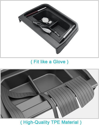 CDEFG 2PCS for 2025 2026 Ford Maverick Center Console Organizer Tray, for 2025 2026 Ford Maverick Accessories Dash Screen Organizer Dashboard Behind-Screen Storage Box - Image 5