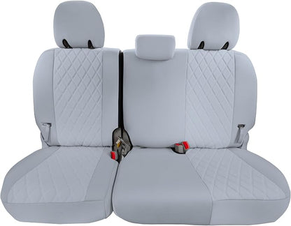 FH Group Custom Fit Car Seat Covers Specifically Made for 2011-2020 Toyota Sienna 7-8 Seater with Ultraflex Neoprene Water Resistant Automotive Seat Covers - 3rd Row Solid Gray by FHGroup