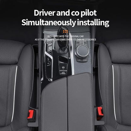 Car Seat Gap Filler, Seat Gap Organizer with Phone Holder, Car Seat Accessories, Car Organizer Fit Car SUV Truck, 2PCS Seat Gap Filler and 2 Pack Car Purse Hook - Image 7