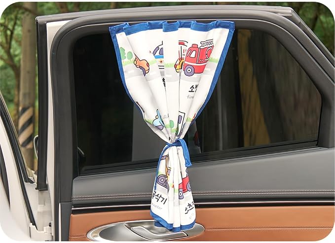 Magnetic Car Sun Shade Curtain for Side Window – Sun Blocker and UV Protector for Baby, Kids, and Pets – Universal Fit with Built-in Magnets for Steel-Framed Door (Magnet-New Cars) - Image 4