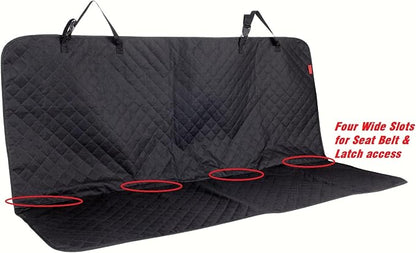 Kaiphy Dog Car Seat Cover, Back Seat Cover for Dogs Pet Car Seat Protector Waterproof Bench Car Seat Cover, Non-Slip Rear Seat Cover with 4 Safety Belt Openings for Safe Travel, Fits Cars Trucks SUVs - Image 7