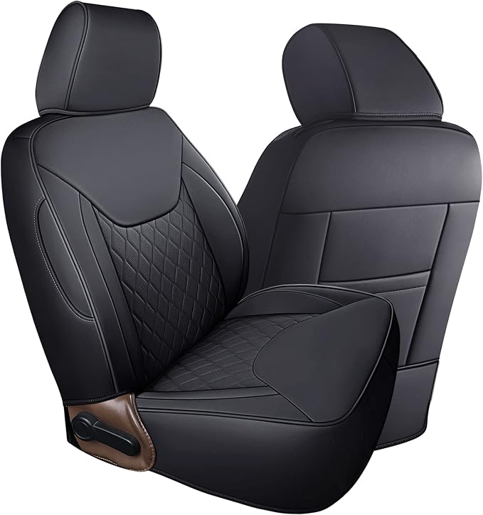 Coverado Seat Covers 4-Door Fullset for Jeep Wrangler, Waterproof Car Seat Covers for Truck Automotive Seat Covers Custom Fit for 2007-2017 Jeep Wrangler JK（Black） - Image 8