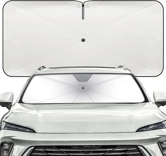 Windshield Sun Shade Umbrella for Buick Envision 2021-2026 Front Window | Heat-Reflective Window Shade, Umbrella Sunshade Cover Blocks Heat, Protects Interior, Vehicle-Specific Precision Fit by Fshaanys