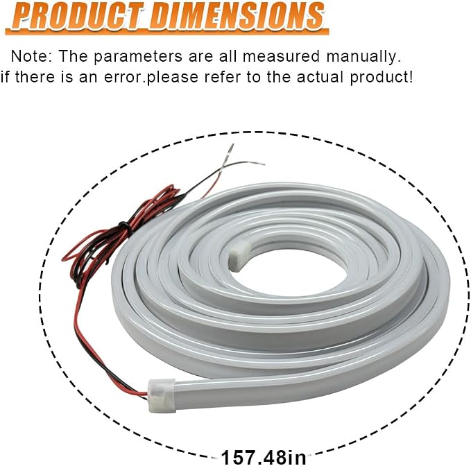 YoRise Car Trunk Light Strip, 157.48" Universal Flexible Auto Interior LED Lamp Strip Decoration, Waterproof Vehicle Trunk Ambient Lighting Accessories for Car SUV (White) - Image 2