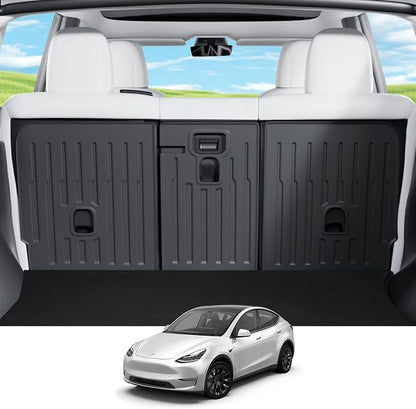 2nd Row Seatback Protector Compatible with Tesla Model Y 2020-2024 5 Seat Back Seat Cover All Weather Cargo Liner Model Y Accessories | Custom Fit Trunk Protection (3PCS Backrest Protector) - Image 8