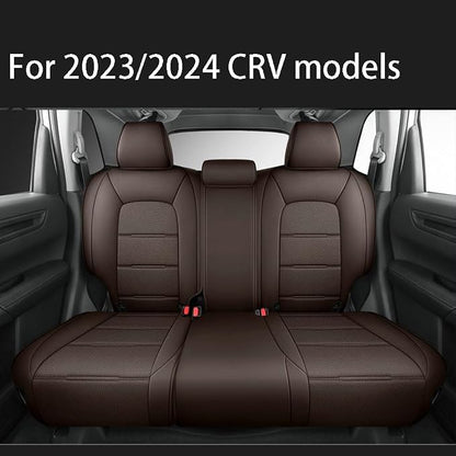 CocheFamilia CRV Seat Covers Custom Fit for Honda CRV 2023 2024 2025 2026 Leather Car Seat Cover Full Set for Trucks SUV,Waterproof Car Seat Cushion,Faux Leather (Coffee) - Image 3