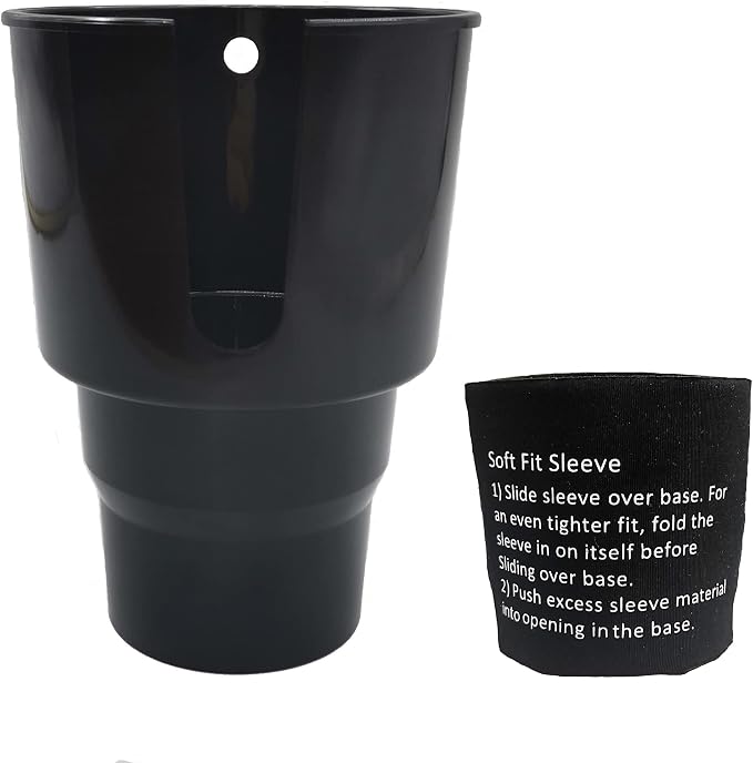 Car Cup Holder Expander for 32 oz and 40 oz Bottle with Cup Sleeve,Automotive Large Water Bottle Cup Holders Insert,All Purpose Big Drink Cupholder Coffee Mug Adapter by LoyaGour