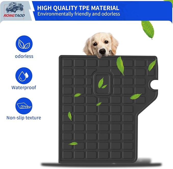 Rongtaod Back Seat Cover Protector for 2010-2024 Toyota 4Runner 5 Seats | Backrest Mats TPE All Weather Rear Seat Covers 4 Runner Accessories - Image 7