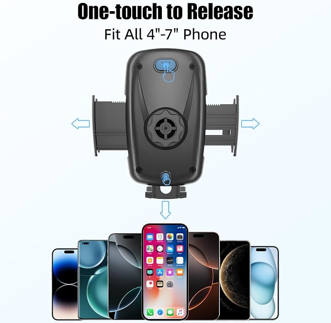 Cup Holder Phone Holder for Car, Car Phone Mount for Your Car | 360°Rotation Cell Phone Holder Mount for Car, Universal Cup Holder Phone Holder Compatible with iPhone & Smartphones - Image 6