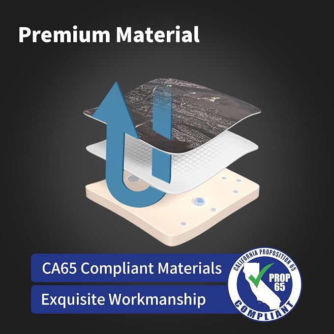 EKR F150 Seat Covers Custom Fit for (RegularCab) 2021-2026 Ford F-150 XL/XLT & 2023-2026 F250/F350/F450 SuperDuty XL/XLT,(First Row Only),Faux Leather(Black/Woodland Camo) - Image 3