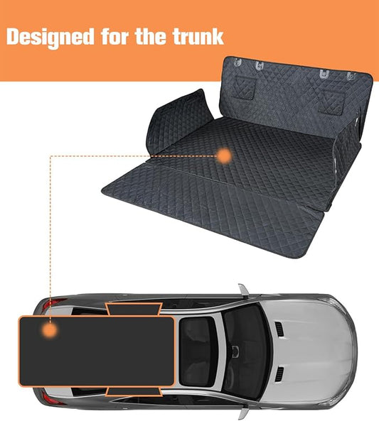 SUV Cargo Liner for Dogs, Trunk Cover with Bumper Flap Protector | Waterproof Pet Cargo Cover with Side Flaps, Dog Car Seat Cover with Non-Slip Mat, Prevents Scratches, Pet Hair, Mud, and Dirt - Image 2