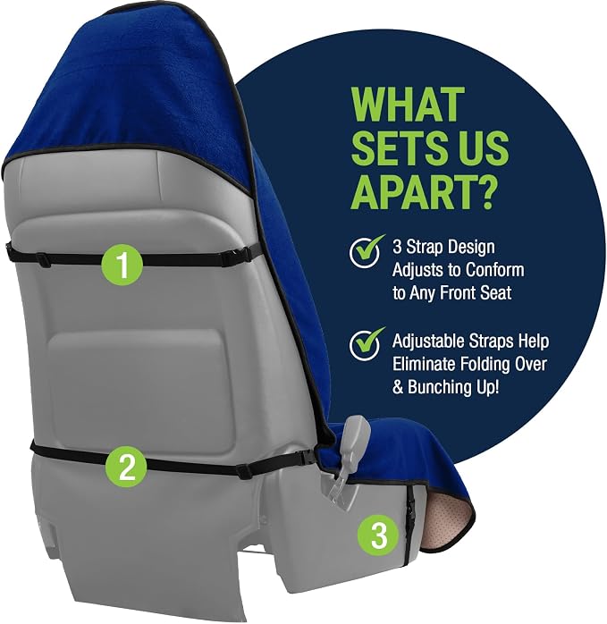 Season Guard Waterproof Towel Seat Cover, Universal Fit Non-Slip Font Cover - Image 5