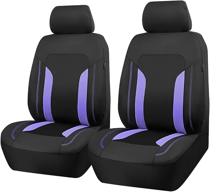Bittwee Car Front Seat Covers, Breathable Automotive Front Seat Headrest Covers, Waterproof Comfortable Vehicle Seat Headrest Protection Accessories, Universal for RV, SUV, Truck by Bittwee