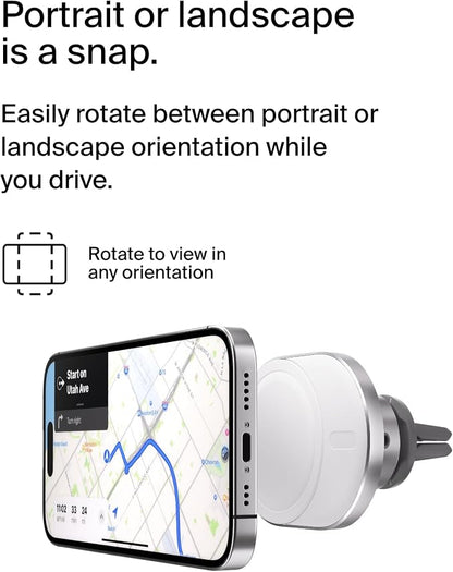 Belkin 15W MagSafe-Compatible Wireless Car Charger, Vent Mount | iPhone 17/16/15/14/13, Pixel 10 compatible, fast charging, secure vent mount, hands-free driving - Image 6