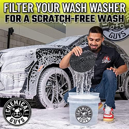 Chemical Guys CWS_101BK Car Wash Detailing Bucket, Mitt & Accessories Bundle (6 Items) Featuring Maxi-Suds II Foaming Car Wash Soap, 128 oz (1 Gal), Cherry Scent - Works on Cars, Trucks, SUVs, & More - Image 6
