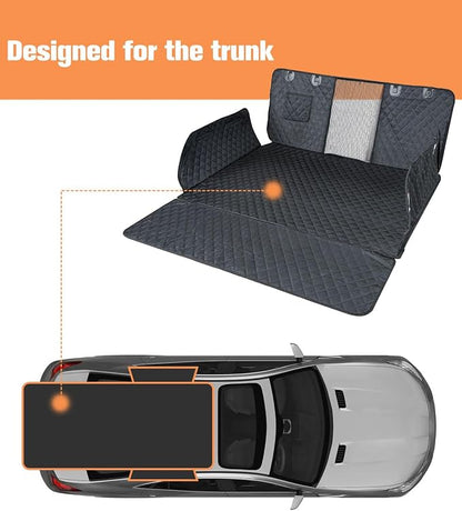 SUV Cargo Liner for Dogs, Trunk Cover with Mesh Window for Pet View | Waterproof Cargo Cover with Bumper/Side Flaps, Dog Seat Cover with Non-Slip Mat, Prevents Scratches, Pet Hair, Mud, and Dirt - Image 3