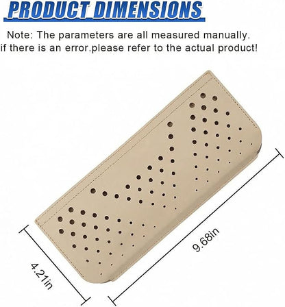 Car Seat Side Pocket Organizer, PU Leather Water-Resistant Car Console Storage Bag, Multifunctional Auto Interior Door Tray Pouch Organizer Accessories for Phone Keys Sunglasses (Beige) - Image 2