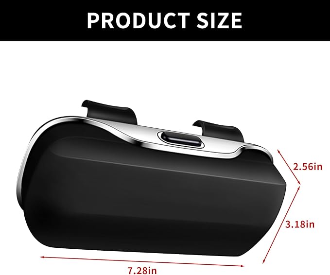 Sunglasses Holder for Car Sun Visor, Protective Automotive Eyeglasses Storage Case Hanger, Car Sunglass Holder - Image 3