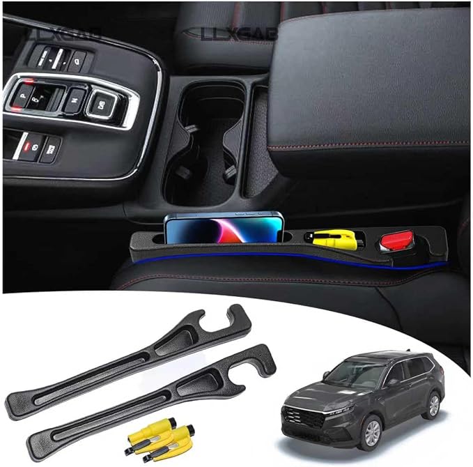 【Compatible with Honda CR-V】 Car Seat Gap Filler | No Drop Seat Guard Compatible with Honda CR-V Accessories Drop Seat Guards for Cars(2Pcs) Car Escape Tool(2Pcs) by OfficialFlagship