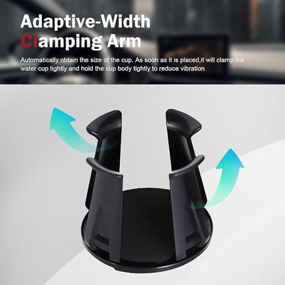 2PCS Car Cup Holder Insert, Auto Cup Holder Expander with Adaptive Clamping Arm, Self-Adhesive Adjustable Vehicle Cup Holders, Universal Expanding Drink Holders Adapter for Sedan, Truck, SUV - Image 4