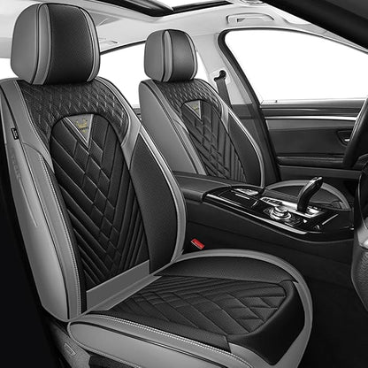 Fit for Toyota Crown Seat Covers 2023-2026,Premium Leather, 360° Full Protection, Thick Padding & Memory Foam, Waterproof & Stain-Resistant Car Seat Cover Front Set (2 Seat,Gray&Black) by Unknown