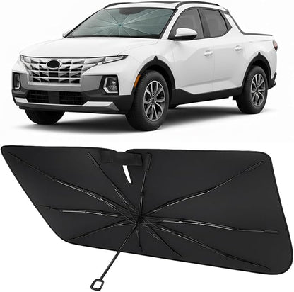 Proadsy Custom Fit 2022-2026 Santa Cruz Windshield Sun Shade Umbrella | Advanced Ice Crystal Material, -54°F Cooler, Zero-Gap Sunblock, Instant Setup & Foldable Design for Summer Parking, Daily Use by Proadsy