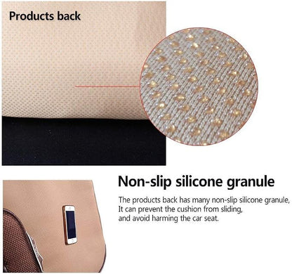 Car Seat Cover,Linen Car Seat Cover Bottom Only 2PCS Black | For Trucks,SUV,Cooling Universal Car Seat Pad,Seat Cushion Ventilated Front Seat Black - Image 6