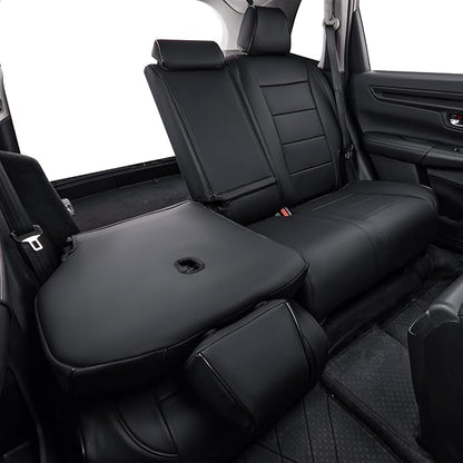 EKR Car Seat Covers for Honda HRV 2023-2027,Leatherette Full Set | Custom Fit for Honda HRV Sport /LX 2023-2027 Factory-Like Fit,360°Protection,Pet Friendly,Faux Leather(Black) - Image 6