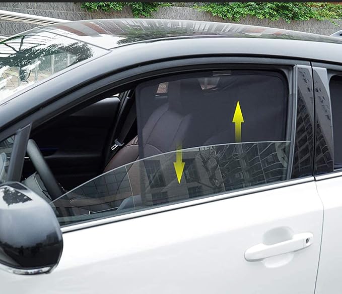 Bwen Car Side Window Shades Fit for Toyota CHR 2017-2021, 4pcs | Magnetic Car Sun Shade for CHR, Custom Fit Side Window Sunshade for Blocks Uv Rays Glare, Black - Image 6