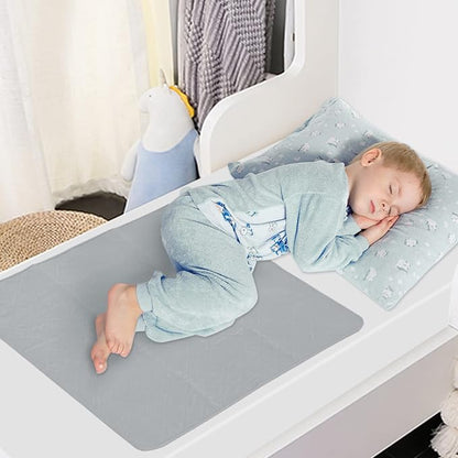 Bed Pads Washable Waterproof for Incontinence 2 Pack 34'' x 36'' | Washable and Reusable Pee Pads, Underpad Sheet Protector for Adults, Elderly, Kids, Toddler and Pets, Grey and Navy - Image 7