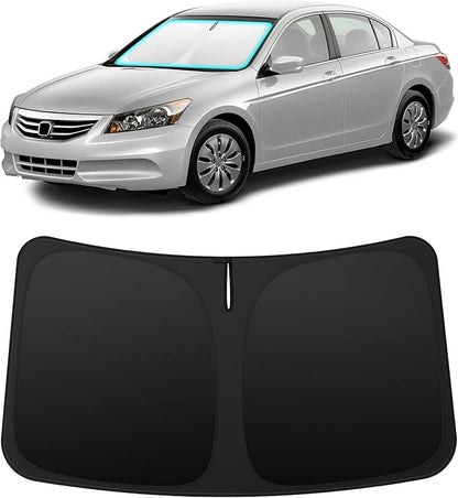 INSAUTO Custom Fit Windshield Sun Shade for Honda Accord 2008-2012 | Foldable Front Window Sunshade Car Accessories, UV & Heat Reflector, Keeps Interior Cool, Includes Storage Bag by INSAUTO