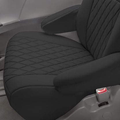FH Group Custom Fit Car Seat Covers Specifically Made for 2011-2020 Toyota Sienna 7 Seater with Ultraflex Neoprene Water Resistant Automotive Seat Covers - 2nd Row Black - Image 6
