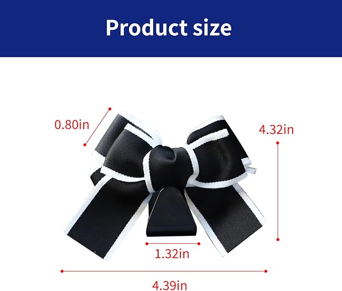 2 Pcs Car Bow Seat Headrest Hook, Multi-Functional Automobile Seatback Hanging Organiser,Car Purse Hooks Fits For Most Cars (Black) - Image 2