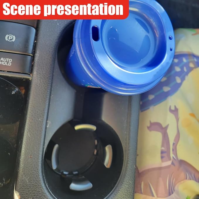 YoRise Car Cup Holder Expander, Automotive Drink Holder Adapter with Adaptive Clamping Arm, Universal Vehicle Cupholder Expander Accessories for Fixing Water Cups, Drinks (2PCS) - Image 5