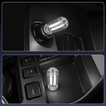 iFunyLED Car Interior USB LED Night Light, Portable Touch dimmable Car Ambient Lighting Kit, Retro Mini Transparent Glass Bottle Lamp Decorations for Vehicle Camping Bedroom Hallway, Pack of 2(White) - Image 5