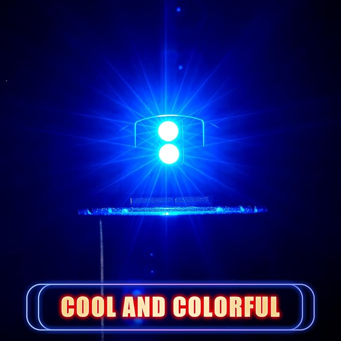 Frienda 4 Pieces Mini USB LED Car Light 8 Colors Atmosphere Lamp,Type A | Car LED Interior Lighting, 5v USB Atmosphere Light, Laptop Keyboard Office Decoration Night Lamp, Adjustable Brightness - Image 7