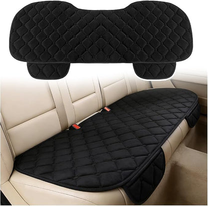 Plush Car Seat Covers with Side Pockets,Warm & Breathable Car Back Seat Cover for Cars Seats Protection,All-Season Anti-Slip Back Seats Cover for Cars Interior Accessories by Unknown