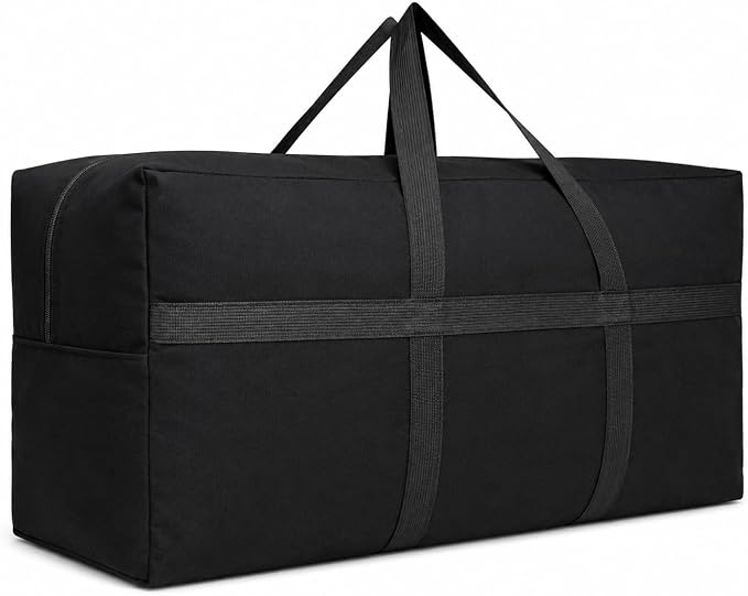 DoYiKe Extra Large Canvas Storage Duffle Bag, Duffel Bag for Travel Black 280L by DoYiKe
