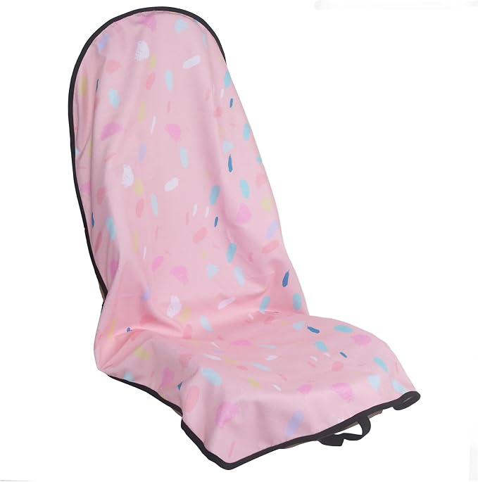 Car Seat Cover Protector Front Seats,for Gym Workout,Running,Swimming,Beach and Hiking,Waterproof Sweat Towel Bucket Seat Covers for Cars SUV Trucks (Pink Marbling, 1Pcs) by LoyaGour
