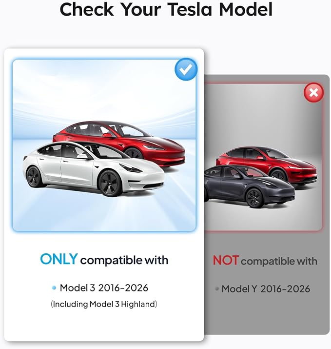 Wigoo for Tesla Model 3 Windshield Sunshade, OEM Design, 100% Sun Block | Custom Fit, Cooling Tech Fabric, Foldable Heat-Blocking Sunshade with Storage Bag, for Model 3 2017-2026 Accessories - Image 8