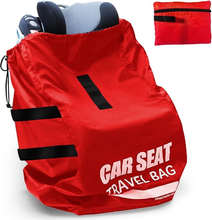Car Seat Travel Bag for Airplane, Large Car Seat Bags for Air Travel | Large Universal Car Seat Travel Bag, Carseat Storage Bag for Airport, Carseat Cover Travel, Baby Travel Essentials for Flying by Unknown