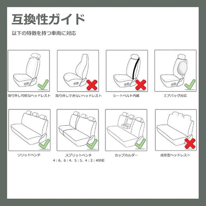 FH Group Full Set Travel Master Car Seat Covers, Airbag and Split Rear Car Seat Cover Universal Fit Interior Accessories for Cars Trucks SUV, Automotive Seat Covers, Red - Image 3