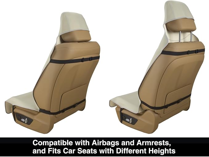 VSHIELD Waterproof Neoprene Car Seat Cover, Sweatproof Non-Slip Seat Protector, Universal Fit for Front Bucket or Rear Bench Seat of Cars, SUVs, Vans, Trucks, Compatible with Airbags and Armrests - Image 3