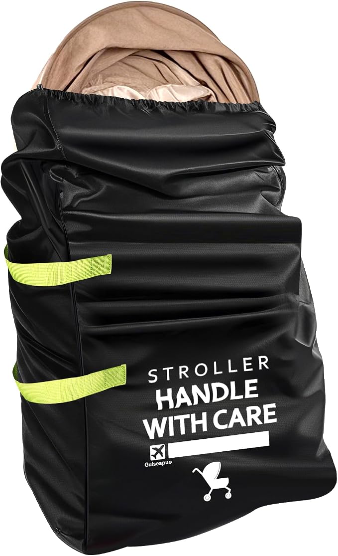 Stroller Bag for Airplane, 46" H x 21" W x 13" D, Baby Travel Essentials | Stroller Cover for Air Travel, Gate & Baggage Check,Fit Single/Double/Jogging/Umbrella/Baby Stroller Travel System as Chicco by Welcome