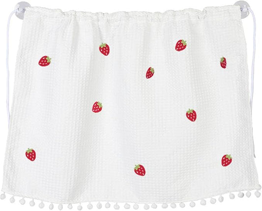 Car Side Window Sun Shade Privacy Curtain for Baby, 25.2"x18.1" Cute Blackout UV Protection Car Window Shades with Suction Cup for Back Seat, Auto Camping Windows Screen Shades (Ten Strawberries) - Image 2