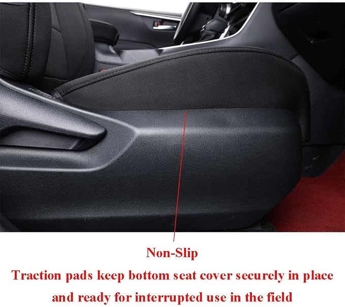 EKR Rav4 Seat Covers Custom Fit for Toyota Rav4 (Only Hybrid) 2019-2025 LE,XLE,XLE Premium,Limited,Woodland Edition,Car Seat Cover Full Set for SUV,Neoprene(Black) - Image 7