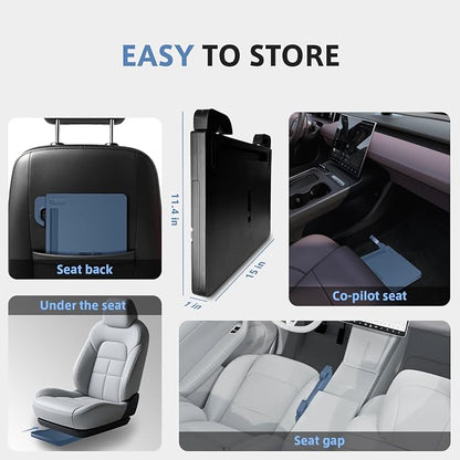 Steering Wheel Tray, Car Food Tray, Car Desk for Laptop, Multipurpose Car Table for Eating & Work, Adjustable Car Tray with Drawer and Anti-Slip Protective Adhesive - Image 8