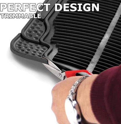 Vaygway Car Floor Mat Runner - Rubber Rear Floor Mat Liner - Black Back Seat Liner - Auto Trimmable Universal Fit Rug for Vehicle - Image 3